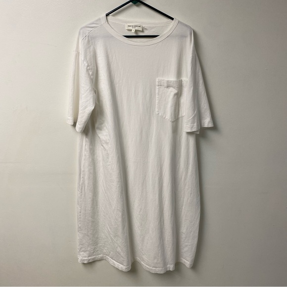 Demy‎ By DemyLee New York Hopper White Cotton T Shirt Midi Dress Size Medium - Picture 1 of 4